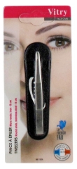 Vitry Face Care Tweezers Round Ends Stainless Steel 8cm