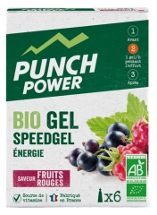 Punch Power Organic Gel Speedgel 6 Tubes of 25g - Flavour : Red Fruits Punch Power Organic Gel Speedgel 6 Tubes of 25g - Flavour : Red Fruits