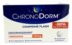 Laboratoires IPRAD ChronoDorm Melatonina 1,9 mg Lotto di 2 x 30 Compresse Sublinguali