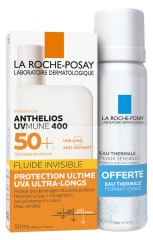 La Roche-Posay Anthelios UVmune 400 Invisible Fluid SPF50+ 50ml + Thermal Water 50ml Free La Roche-Posay Anthelios UVmune 400 Invisible Fluid SPF50+ 50ml + Thermal Water 50ml Free