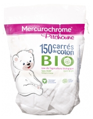 Mercurochrome Pitchoune Organic Cotton Squares 150 Squares Mercurochrome Pitchoune Organic Cotton Squares 150 Squares