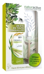 Naturactive Complex' Diffusion Citronnelle Bio 30 ml + Diffuseur en Bois Offert