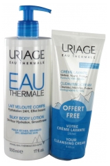 Uriage Silky Body Lotion 500ml + Cleansing Cream 200ml Free