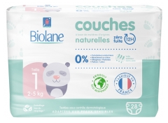 Biolane Natural Diapers 28 Diapers Size 1 (2-5 Kg) Biolane Natural Diapers 28 Diapers Size 1 (2-5 Kg)