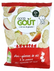 Good Goût Organic Mini Apple Rice Cakes From 10 Months 40 g Good Goût Organic Mini Apple Rice Cakes From 10 Months 40 g