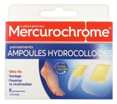 Mercurochrome Hydrocolloid Blisters 6 Plasters