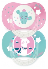 2 Sucettes Silicone Anatomiques avec Anneau 6-18 Mois 2 Sucettes Silicone Anatomiques avec Anneau 6-18 Mois