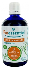 Puressentiel Huile de Massage aux 3 Huiles Végétales Bio 100 ml
