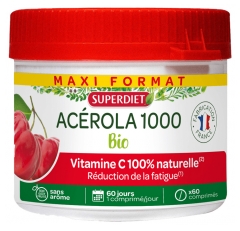 Superdiet Acerola 1000 Organic 60 Tablets