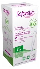 Saforelle Coton Protect 14 Tampons Super avec Applicateur