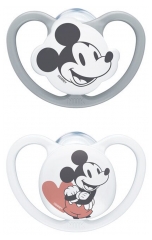 NUK Space Disney Baby 2 Silicone Pacifiers 18-36 Months