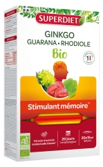 Superdiet Organic Ginkgo Boost 20 Phials
