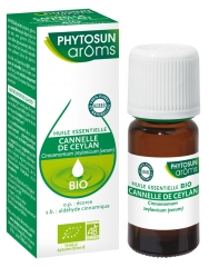 Phytosun Arôms Huile Essentielle Cannelle de Ceylan (Cinnanomum zeylinacum (venum)) Bio 5 ml