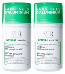 SVR Spirial Natural Deodorant Anti-Perspirant Roll-on 2 x 50ml