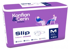 Stentil Konfian &amp; Cerin Slip Maxi+ 20 Changes Complets pour Adultes Taille M