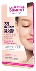 Laurence Dumont Institut Bandes de Cire Froide Sourcils &amp; Petites Zones 32 Bandes