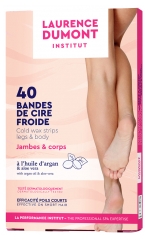 Laurence Dumont Institut Strisce di Cera a Freddo Gambe e Corpo 40 Strisce