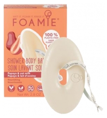 Foamie Nourishing Shower Body Bar Papaya and Oat Milk 80g