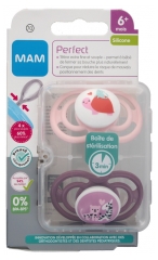 MAM 2 Soothers Perfect Silicone 6 Months and +