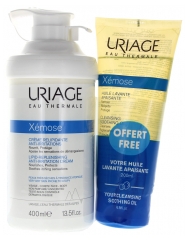 Uriage Xémose Lipid Replenishing Anti-Irritation Cream 400ml + Cleansing Soothing Oil 200ml Free