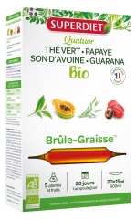 Superdiet Quatuor Brûle-Graisse Bio 20 Ampoules