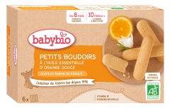 Babybio Petits Boudoirs Huile Essentielle d\'Orange Douce dès 8 Mois Bio 24 Boudoirs