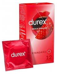 Durex Sexy Fraise 10 Lubricated Condoms