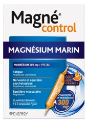 Nutreov Magné Control Magnésium Marin 300 mg Vitamine B6 20 Ampoules