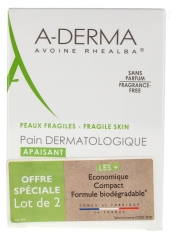 A-DERMA Soap Free Dermatological Bar 2x100g