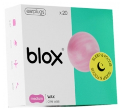 Blox Earplugs Natural Wax 20 Units