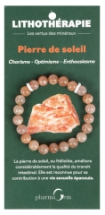 PharmaGem Lithothérapie Bracelet Pierre de Soleil 8 mm