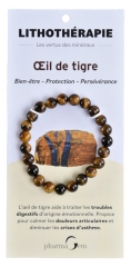 PharmaGem Lithothérapie Bracelet Oeil de Tigre 8 mm