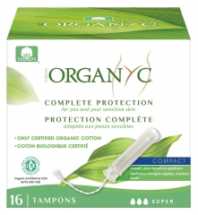 Organyc Protection Complète 16 Tampons Super avec Applicateur