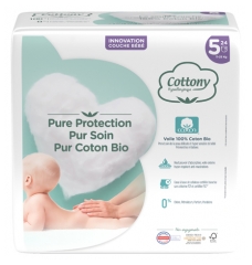 Cottony Pañales con Algodón Bio 24 Pañales Tamaño 5 (11-25 kg) Cottony Pañales con Algodón Bio 24 Pañales Tamaño 5 (11-25 kg)