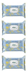 Klorane Baby 70 Gentle Cleansing Wipes 4 x 70 Wipes