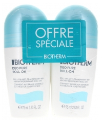 Biotherm Deo Pure Antiperspirant Roll-On 2 x 75ml