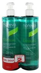Noreva Exfoliac Gel Schiumoso Delicato Set di 2 x 400 ml