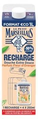 Le Petit Marseillais Crème de Douche Extra Douce Fleur d'Oranger Bio Éco-Recharge 1 L