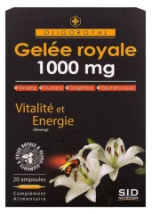 S.I.D Nutrition Oligoroyal Gelée Royale 1000 mg Vitalité et Énergie 20 Ampoules