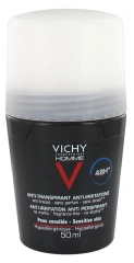 Vichy Homme Déodorant Anti-Transpirant Anti-Irritations 48H Roll-On 50 ml