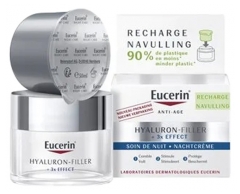 Eucerin Hyaluron-Filler + Ricarica Trattamento Notte Effetto 3x 50 ml