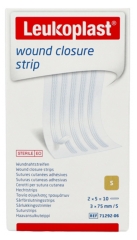 Leukoplast Sutures Cutanées Adhésives 2 x 5 Strips 3 x 75 mm Leukoplast Sutures Cutanées Adhésives 2 x 5 Strips 3 x 75 mm