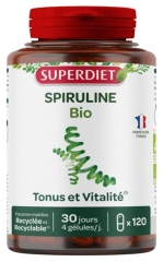 Superdiet Spirulina Organic 120 Capsules