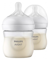 Avent Natural Response 2 Bottiglie per L'alimentazione 125 ml 0 Mesi e Oltre