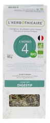 L\'Herbôthicaire L\'Herbô 4 Confort Digestif Complexe de Plantes pour Tisane Bio 50 g