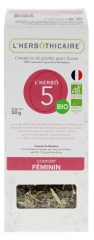 L\'Herbôthicaire L\'Herbô 5 Confort Féminin Complexe de Plantes pour Tisane Bio 50 g