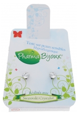 Pharma Bijoux Boucles d'Oreilles Hypoallergéniques Xirius Crystal 4,1 mm