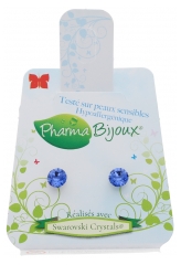 Pharma Bijoux Boucles d\'Oreilles Hypoallergéniques Xirius Saphir 5,3 mm
