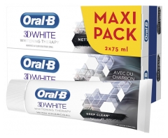 Oral-B 3D White Whitening Therapy Intense Charcoal Cleansing 2 x 75 ml