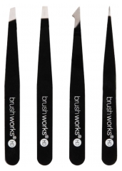 Brushworks Set of 4 Tweezers